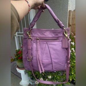 COACH Lilac Leather shoulder & crossbody Bag